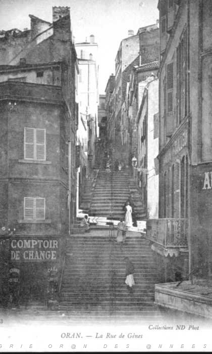 ORAN 2007 007 LES ESCALIERS RUE DE GENES MAIS EN 1900.JPG - LEAD Technologies Inc. V1.01